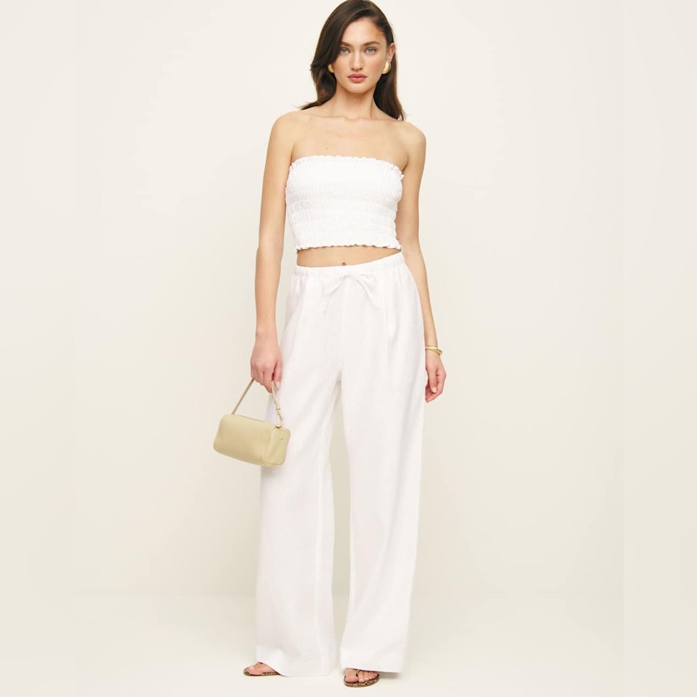 Reformation Lena 2 Piece Linen Set